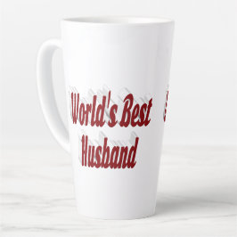 Caneca De Café Latte Marido com texto arrojado