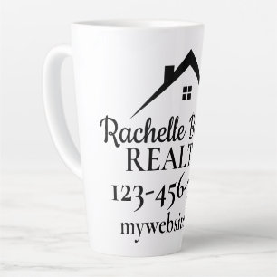 Caneca De Café Latte Marketing Imobiliário Personalizado Corretor
