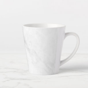 Caneca De Café Latte Mármore Branco
