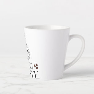 Caneca De Café Latte Mas o primeiro café, branco, pequeno lata de 12 oz