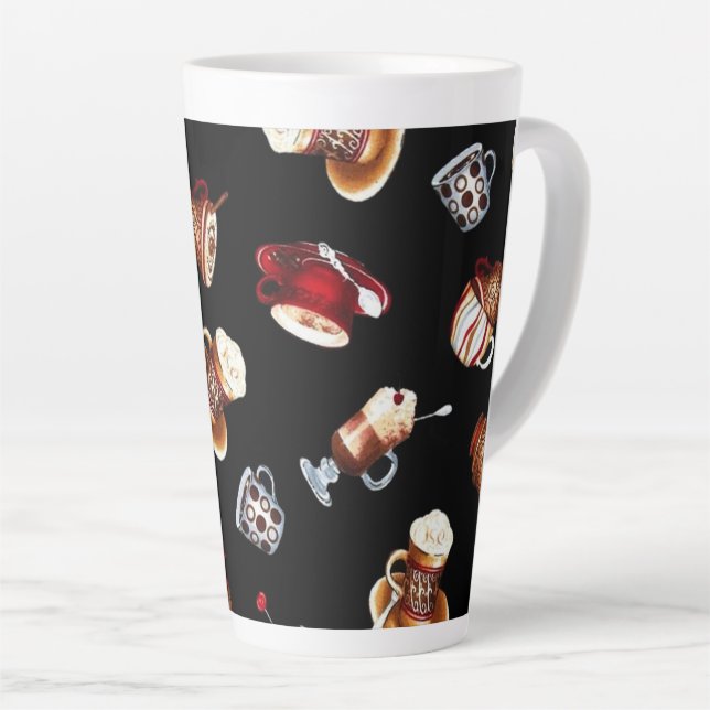 Caneca De Café Latte Mas Primeiro Café (Ângulo direito)