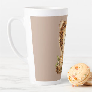 Caneca De Café Latte Mas Primeiro, Café Cozy Vintage