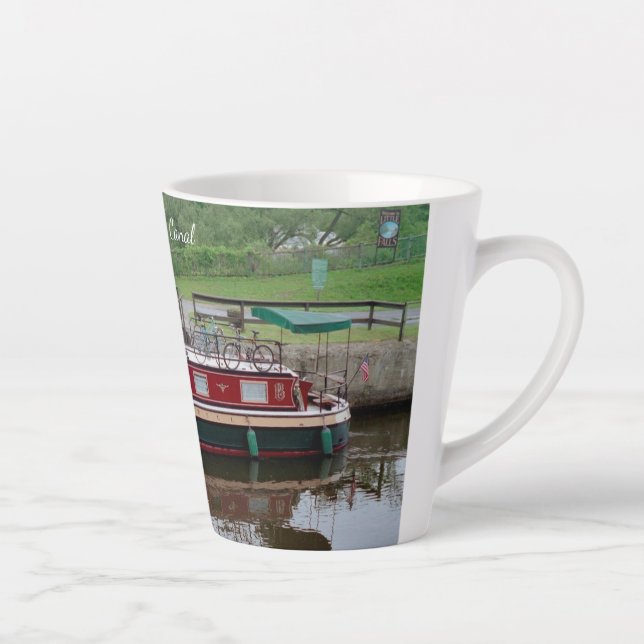 Caneca De Café Latte Mata-lata do Canal Erie (Direita)