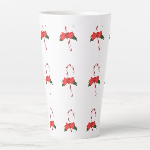 Caneca De Café Latte Mau-cola de Natal verde-vermelho