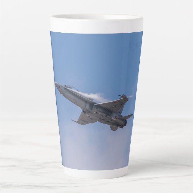 Caneca De Café Latte McDonnell Douglas F/A-18 Hornet (Frente)
