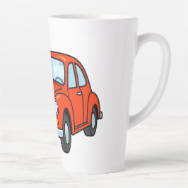 Caneca De Café Latte Mecânico de Desenho Animado Fofo com Ilustração de