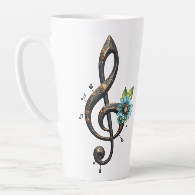 Caneca De Café Latte Mechanical  clef  (Esquerda)