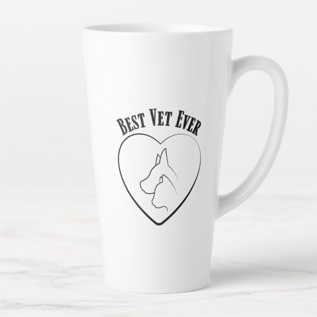 Caneca De Café Latte Medicamento Veterinário Compaixão Design (Direita)