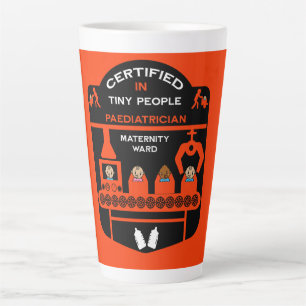 Caneca De Café Latte Médico Médico Obrigado Presente
