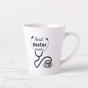 Caneca De Café Latte Médico Personalizado Melhor de Todos Obrigado Médi
