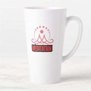 Caneca De Café Latte Meditação de Hemorragia