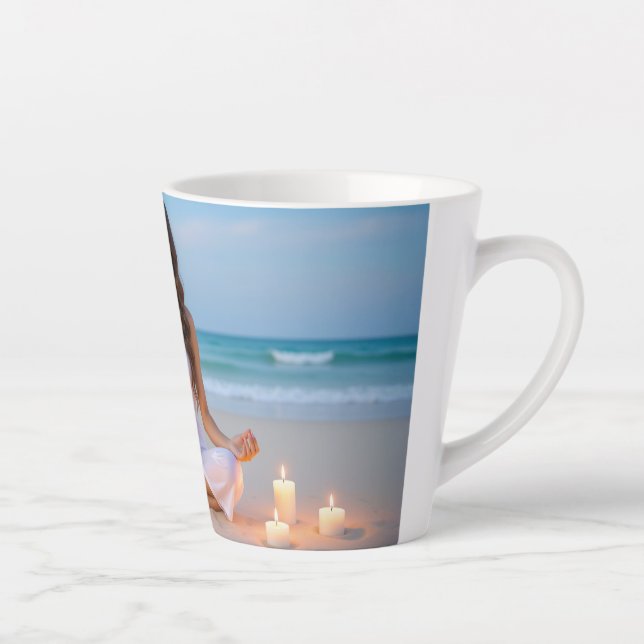 CANECA DE CAFÉ LATTE MEDITATION - YOGA - WELLNESS - CARPE DIEM (Direita)