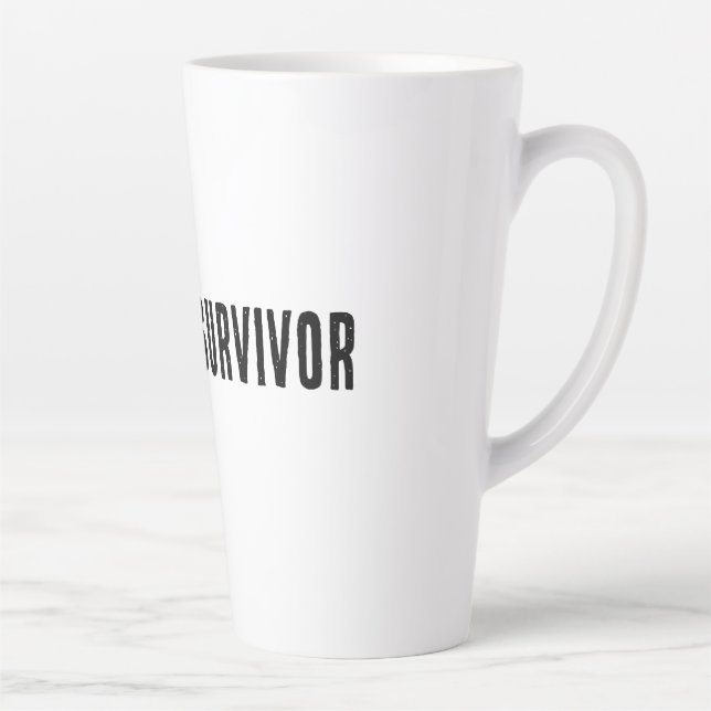 Caneca De Café Latte Meeting Survivor - Meme hoodie (Direita)