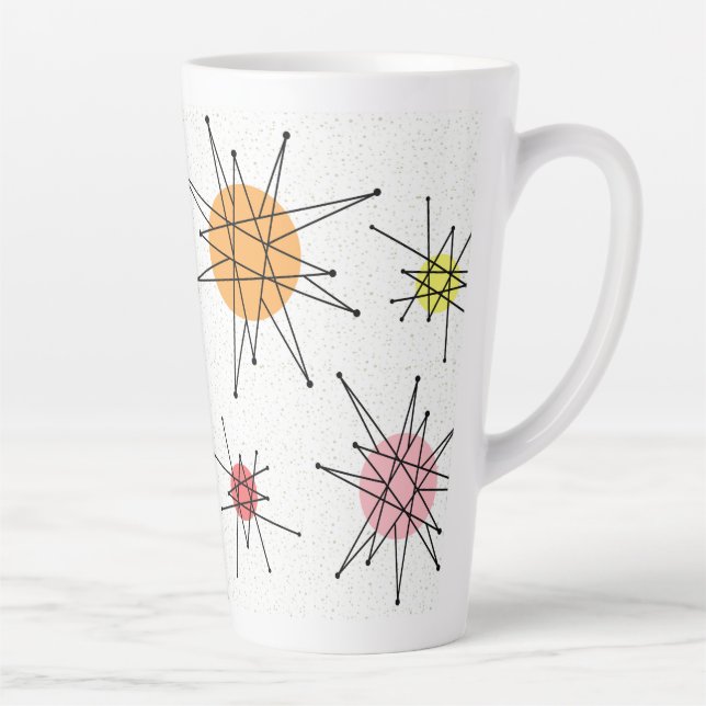 Caneca De Café Latte Meio século Franciscan Starburst 8 (Direita)