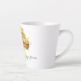 Caneca De Café Latte Mel para uma Abelha