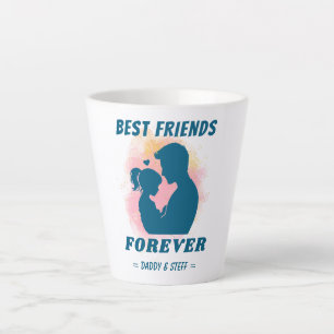 Caneca De Café Latte Melhor Amigo Do pai Para Sempre - Nome Personaliza