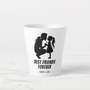 Caneca De Café Latte Melhor Amigo Do pai Para Sempre - Nome Personaliza