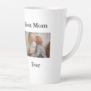 Caneca De Café Latte Melhor Foto de Mãe Nunca
