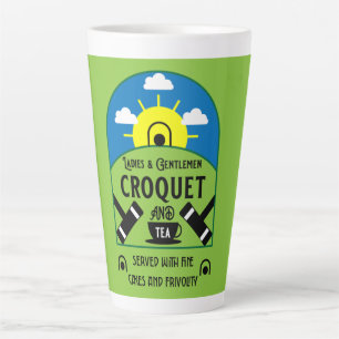 Caneca De Café Latte Melhor Jogo Croquet Engraçado