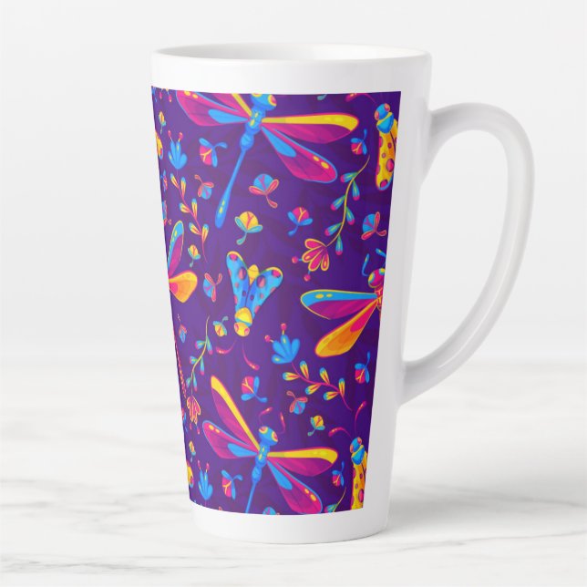 Caneca De Café Latte Melhor Lata Lateral (Direita)