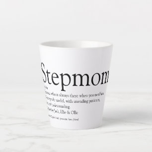 Caneca De Café Latte Melhor Madrasta de Todos os Tempos, Definição de M