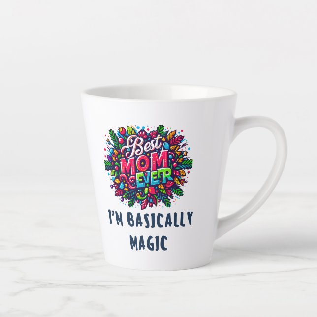 Caneca De Café Latte Melhor mãe de sempre (Direita)