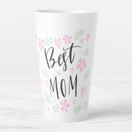 Caneca De Café Latte Melhor mãe | DIA DE AS MÃES