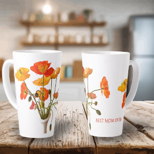 Caneca De Café Latte Melhor Mãe do Mundo Dia das Mães Presente de Papou