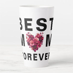 Caneca De Café Latte Melhor MOM para sempre - Elegante Dom Mug