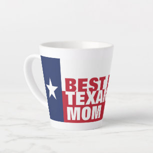 Caneca De Café Latte Melhor MOM TEXAN nunca
