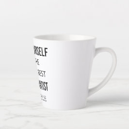 Caneca De Café Latte Melhor Nome Profissional Personalizado Ortodontist