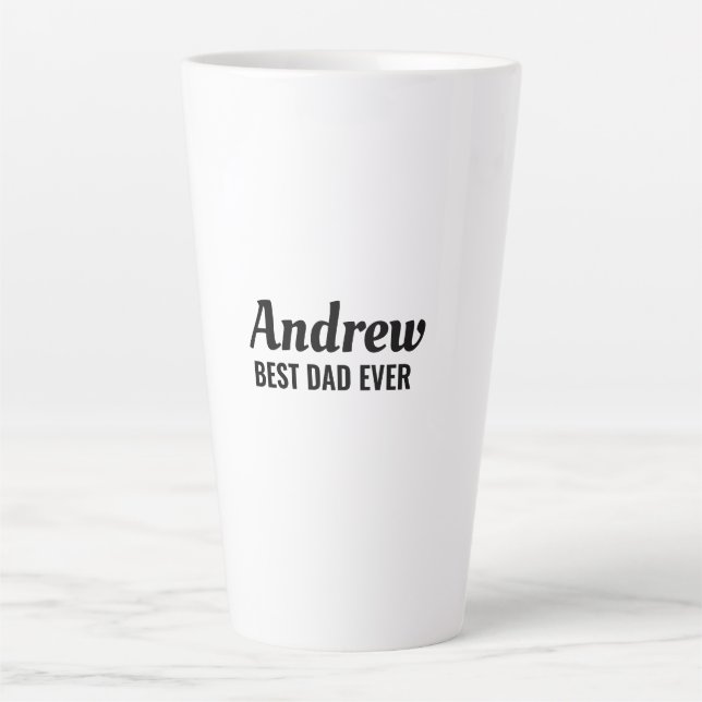 Caneca De Café Latte Melhor Pai   (Frente)