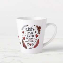 Caneca De Café Latte Melhor Pai de sempre - Pai Grata para sempre