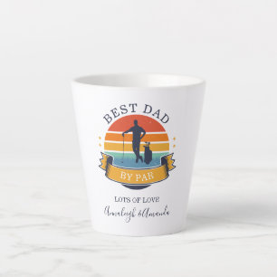 Caneca De Café Latte Melhor Pai Por Par Dia dos Pais Golfe Das Filhas