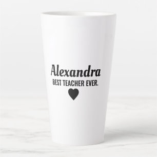 Caneca De Café Latte Melhor Professor