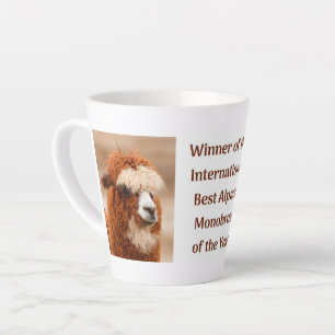 Caneca De Café Latte Melhor Sobrancelha Única de Alpaca