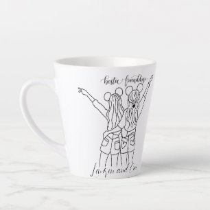 CANECA DE CAFÉ LATTE MELHORES AMIGOS LATTE MUG