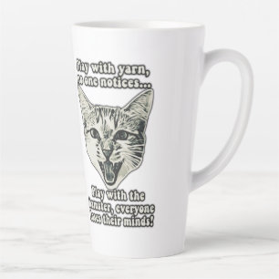 Caneca De Café Latte Memória de gato engraçada para gatos e amantes de