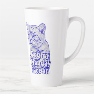 Caneca De Café Latte Memória de gato grumpy engraçada para gatinhos e p