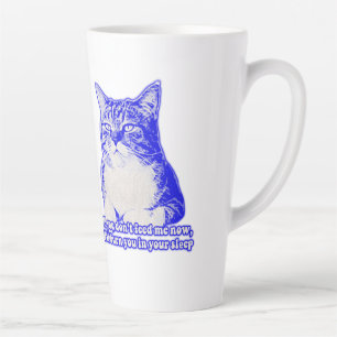 Caneca De Café Latte Memória de gato zangado para amantes de gatos e do