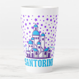 Caneca De Café Latte Memória Santorini.b