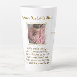 Caneca De Café Latte Memorial Do Bebê Personalizado Keepsasasakmug