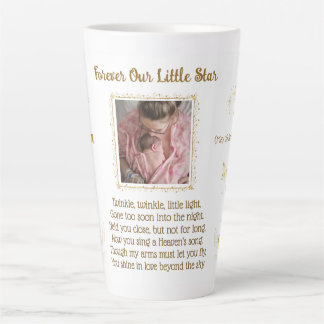 Caneca De Café Latte Memorial Do Bebê Personalizado Keepsasasakmug
