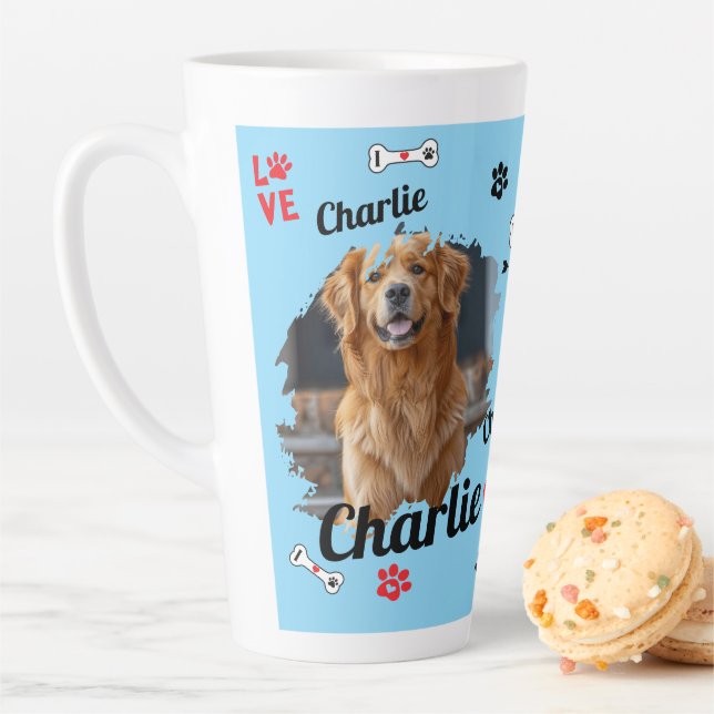 Caneca De Café Latte Memorial do Cachorro Personalizado | Pet Mug (In Situ)
