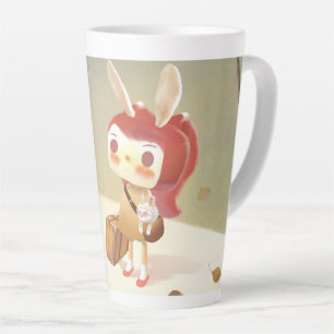 Caneca De Café Latte Menina perdida na floresta