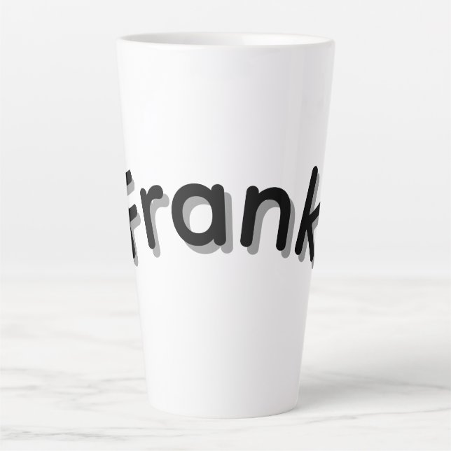 Caneca De Café Latte Meninos Chamados Frank, (Frente)