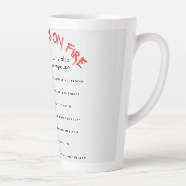Caneca De Café Latte Menopause Mug Shot (Direita)