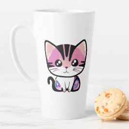Caneca De Café Latte Menos Pessoas, Mais Gatos