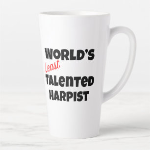Caneca De Café Latte Menos talentoso da Arpist Gift Mug