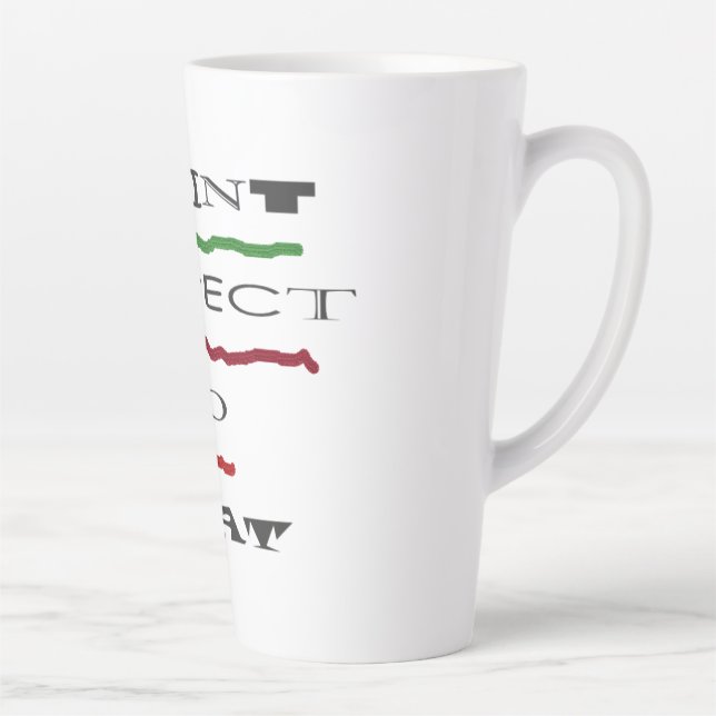 Caneca De Café Latte MENSAGEM DE piada SOBRE SER O MELHOR (Direita)